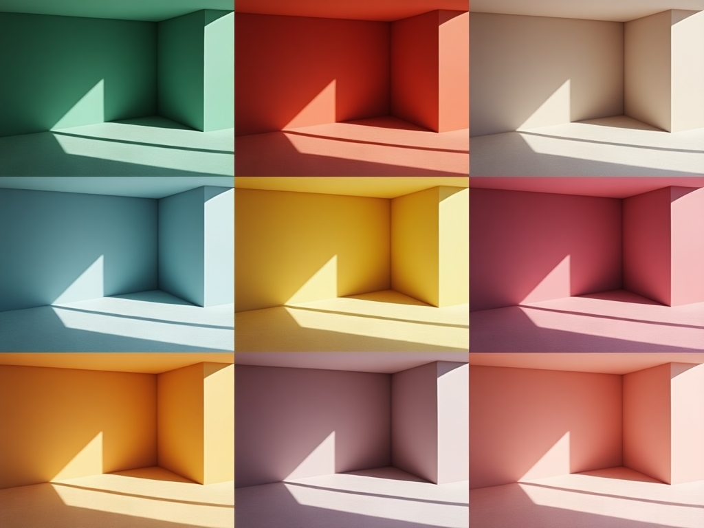 KI-generierte Farbpaletten für verschiedene Raumstimmungen